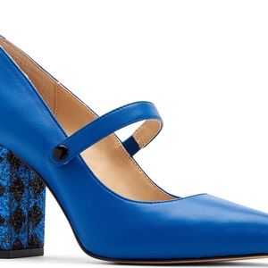Blue Heel Shoes